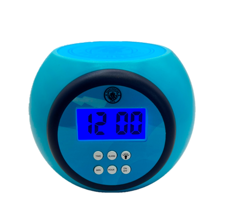 Man City Projection Alarm Clock blue - Check out all Manchester City gaming products online - Official Manchester City FC store
