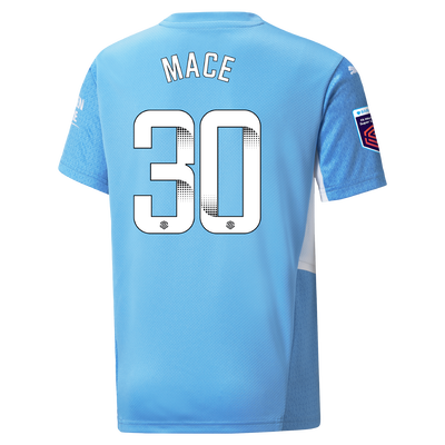 Kids Manchester City Home Shirt 21/22 with Ruby Mace printing