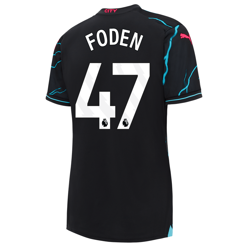 Damen Manchester City 3. Trikot 2023/24 mit FODEN 47 Aufdruck Official Man City Store