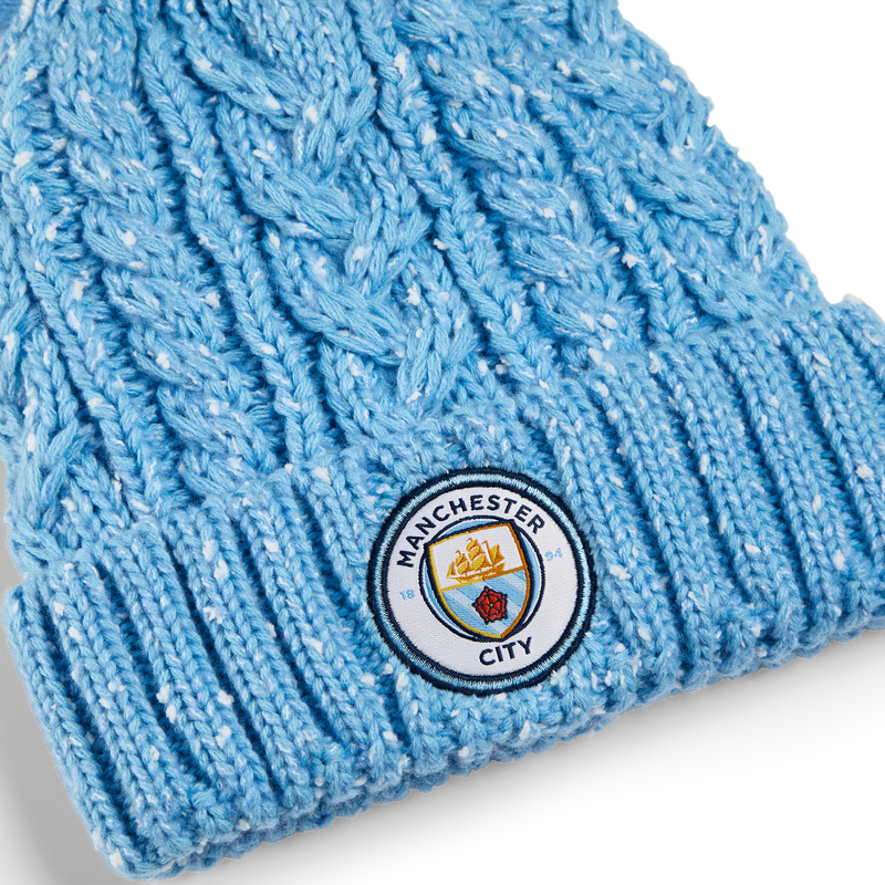 MCFC FLEECE SPECKLE BOBBLE - blue