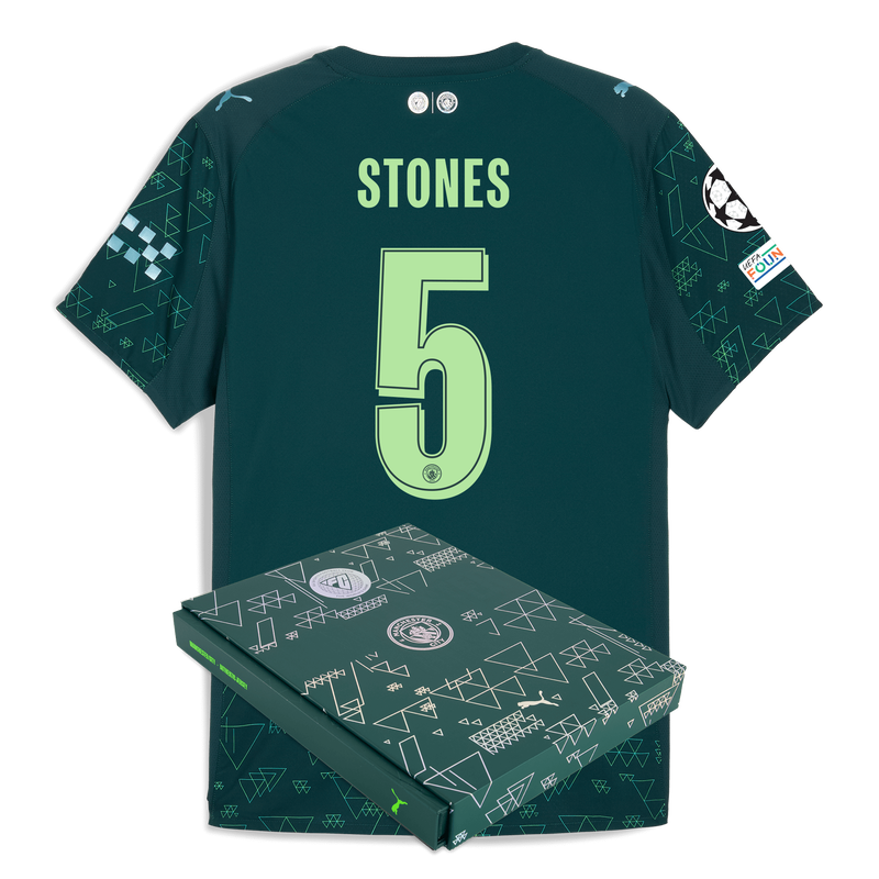 Man City EA SPORTS FC Authentic Jersey 2025/26 With STONES 5 Printing in Gift Box green - Size XL from polyester for males