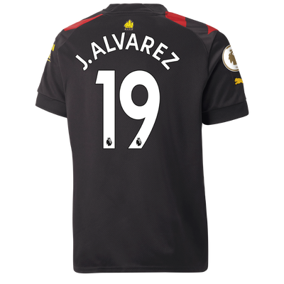 Enfant Manchester City Maillot Extérieur 2022/23 avec flocage J. ALVAREZ