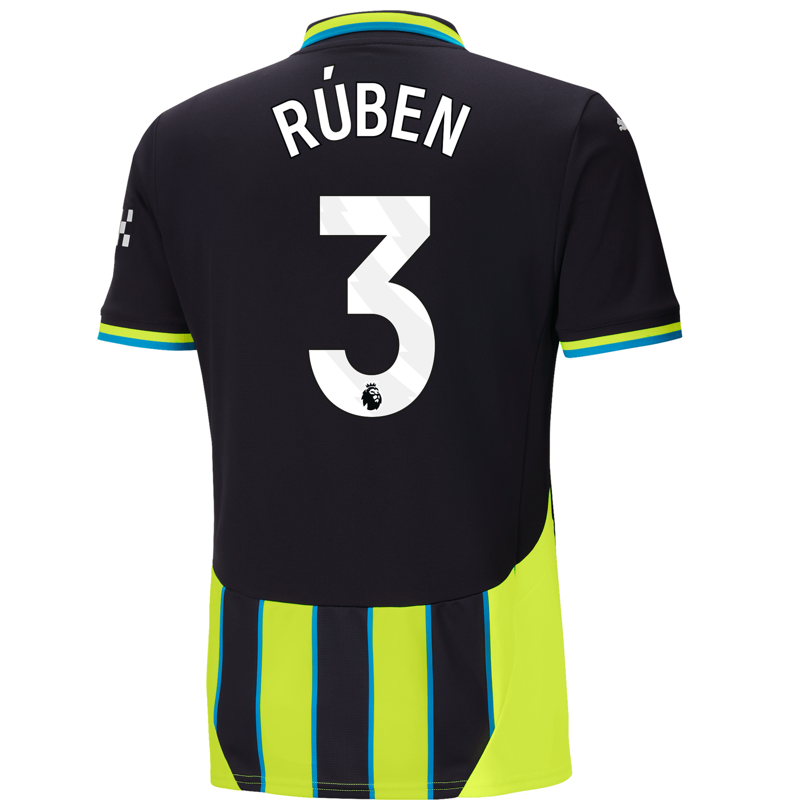 Manchester City Away Jersey 2024 25 With RUBEN 3 Printing Official Man City Store