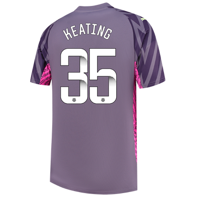 Manchester City Goalkeeper Jersey 2023/24 with KEATING 35 printing