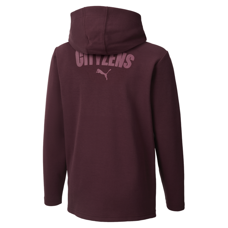 MCFC LW KIDS CASUALS HOODED JKT - burgundy
