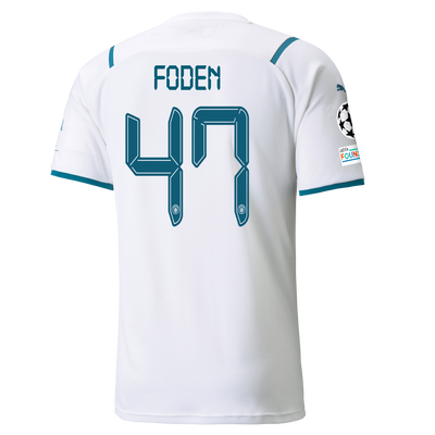 Manchester City Away Shirt 21/22 with Phil Foden printing