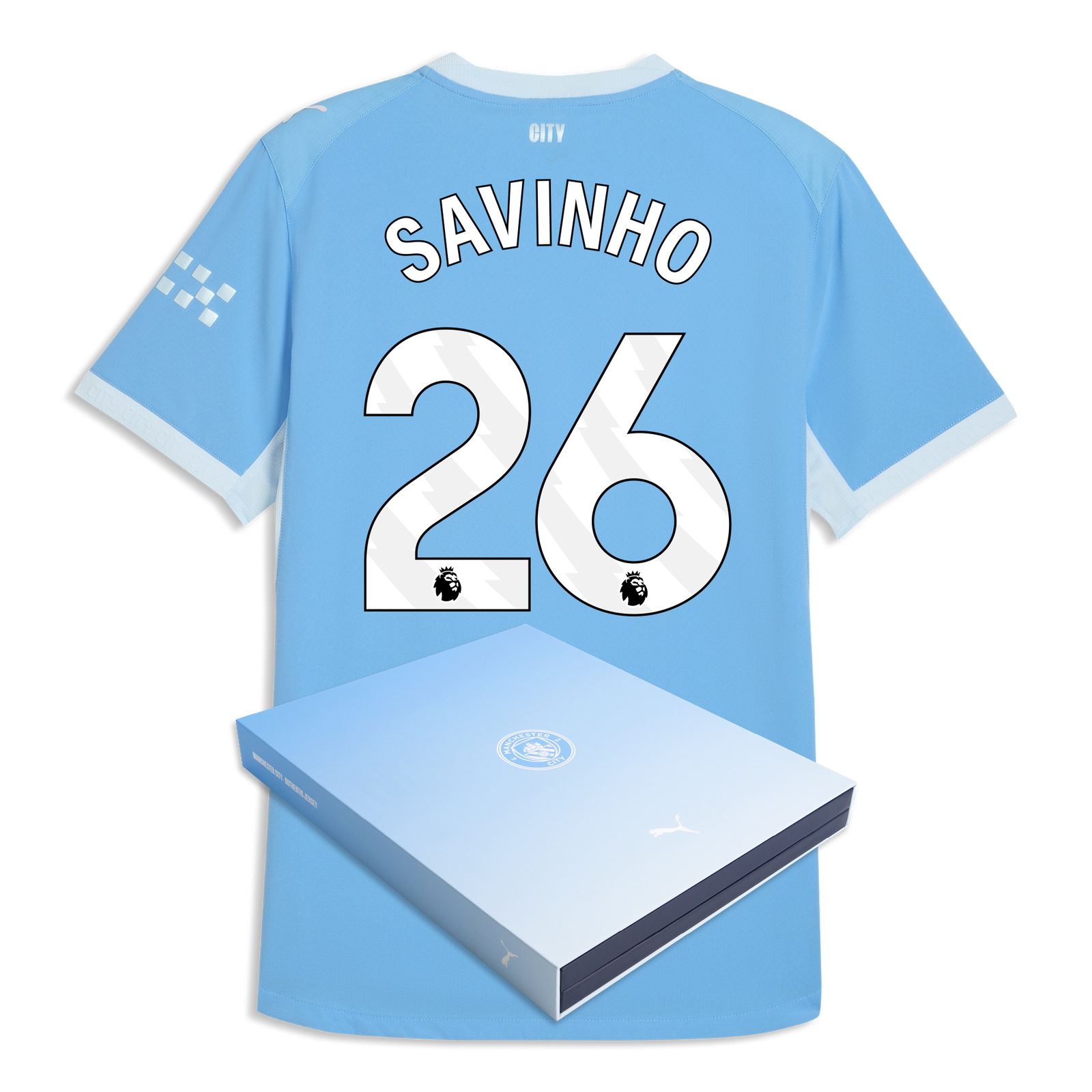 Manchester City Home Authentic Jersey 2026/27 With SAVINHO 26