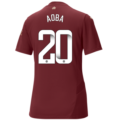 Women's Manchester City Third Jersey 2024/25 With AOBA 20 Printing