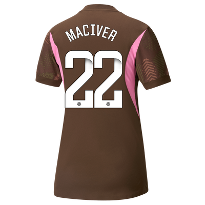 Women's Manchester City Goalkeeper Jersey 2024/25 With MACIVER 22 Printing