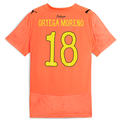 Camiseta infantil KidSuper del Manchester City 2025/26 con impresión de ORTEGA MORENO 18