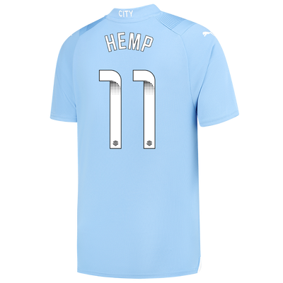 Manchester City Home Jersey 2023/24 with HEMP 11 printing