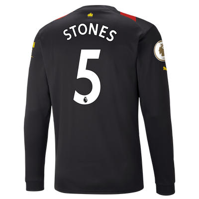 Manchester City Away Jersey 2022/23 long sleeve with STONES 5 printing