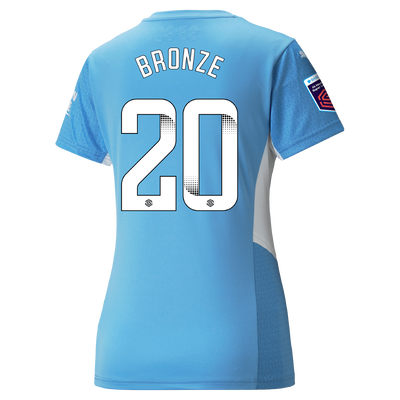 Womens Manchester City Home Shirt 21/22 with Lucy Bronze printing