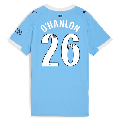 Women's Manchester City Home Jersey 2025/26 With O'HANLON 26 Printing