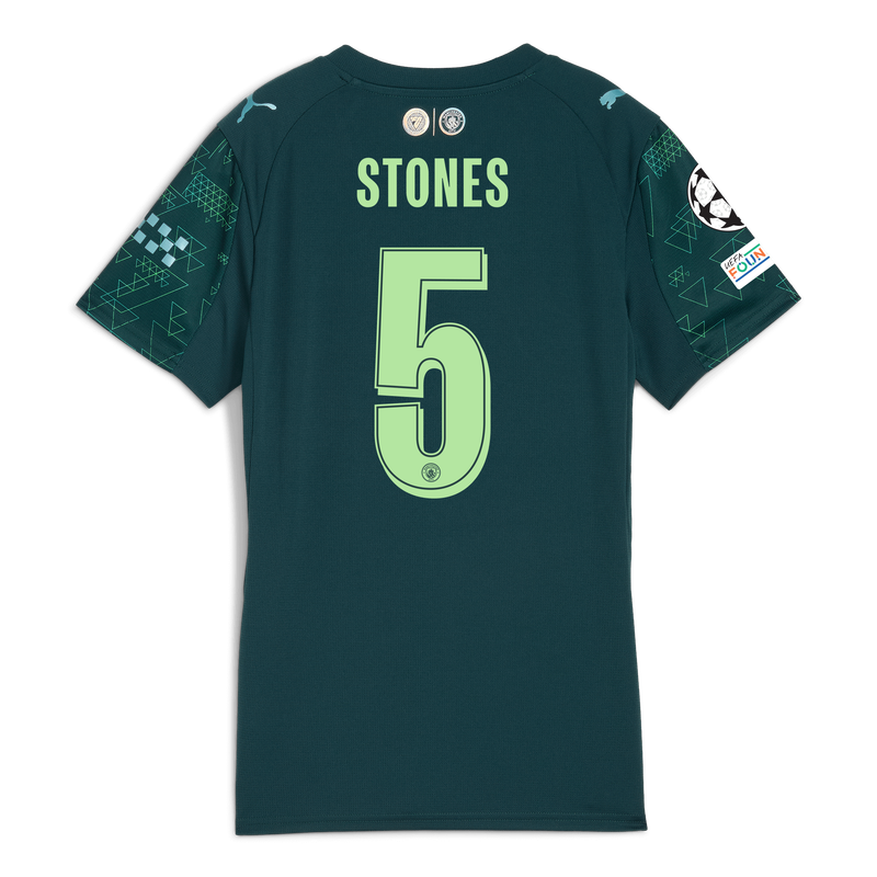 Womens Man City EA SPORTS FC Jersey 2025/26 With STONES 5 Printing green - Check out all Manchester City t-shirts online - Official Manchester City FC store