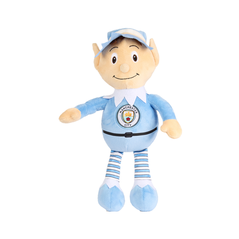 Man City Christmas Elf Plush blue - Check out all Manchester City toys online - Official Manchester City FC store