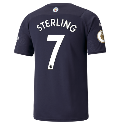 Manchester City 3rd Shirt 21/22 with Raheem Sterling printing