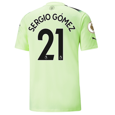 Manchester City Third Jersey 2022/23 with SERGIO GÓMEZ 21 printing