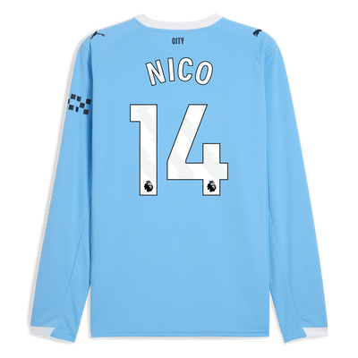 Maglia Home Manchester City 2025/26 a maniche lunghe con stampa NICO 14