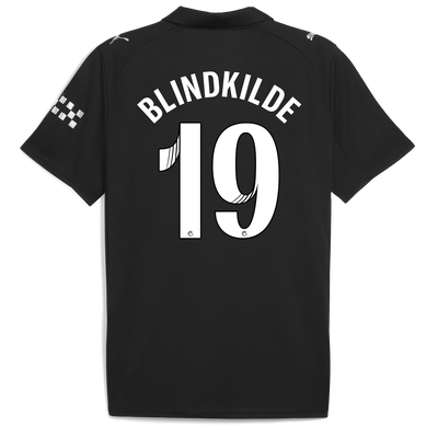 Manchester City Away Jersey 2025/26 With BLINDKILDE 19 Printing