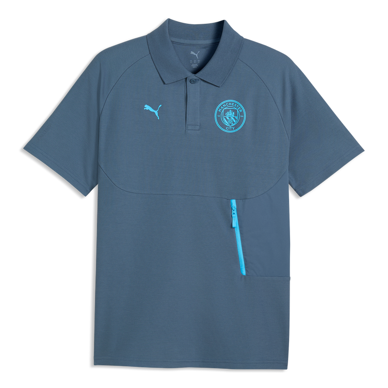 MCFC LW PUMATECH POLO - Evening Sky-Luminous Blue