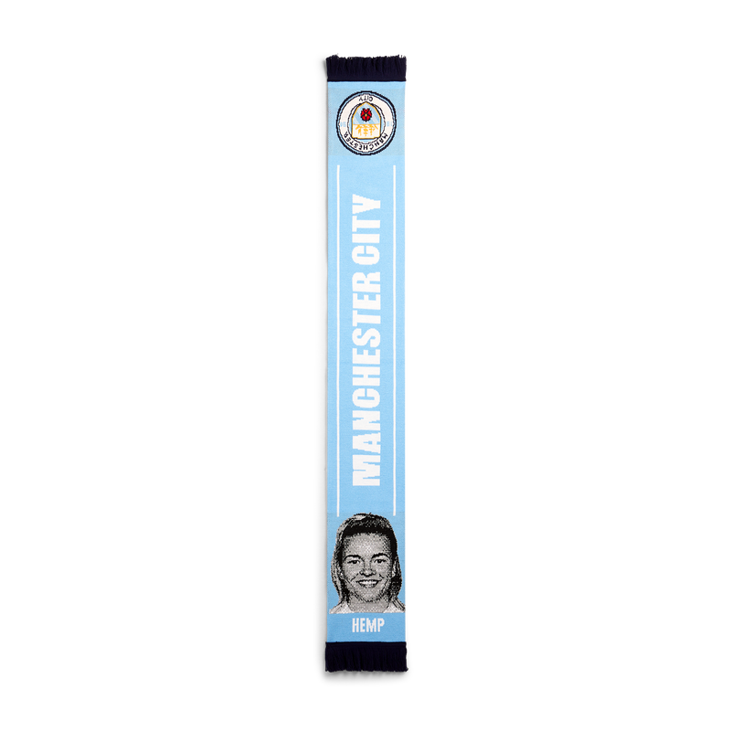 MCFC FW HEMP FACE SCARF - BLUE