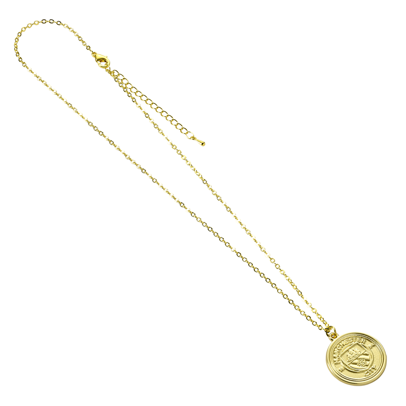 MCFC GOLD CREST NECKLACE - gold