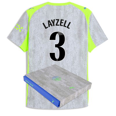 Manchester City Third Authentic Jersey 2025/26 With LAYZELL 3 Printing in Gift Box