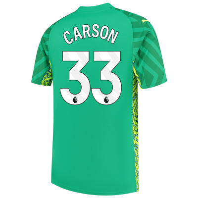Manchester City Goalkeeper Jersey 2023/24 with CARSON 33 printing