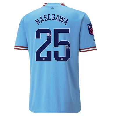 Manchester City Thuisshirt 2022/23 met HASEGAWA 25 bedrukking