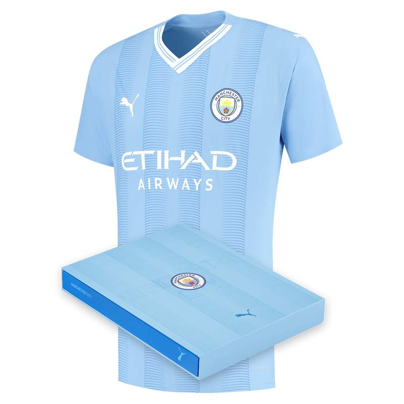 MCFC MW MENS HOME AUTHENTIC JERSEY W/ GIFT BOX - team light blue