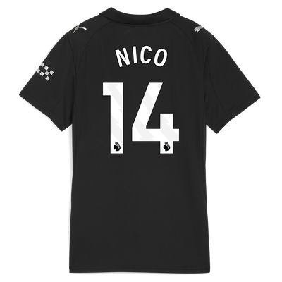 Manchester City Uitshirt 2025/26 dames Met NICO 14 Bedrukking