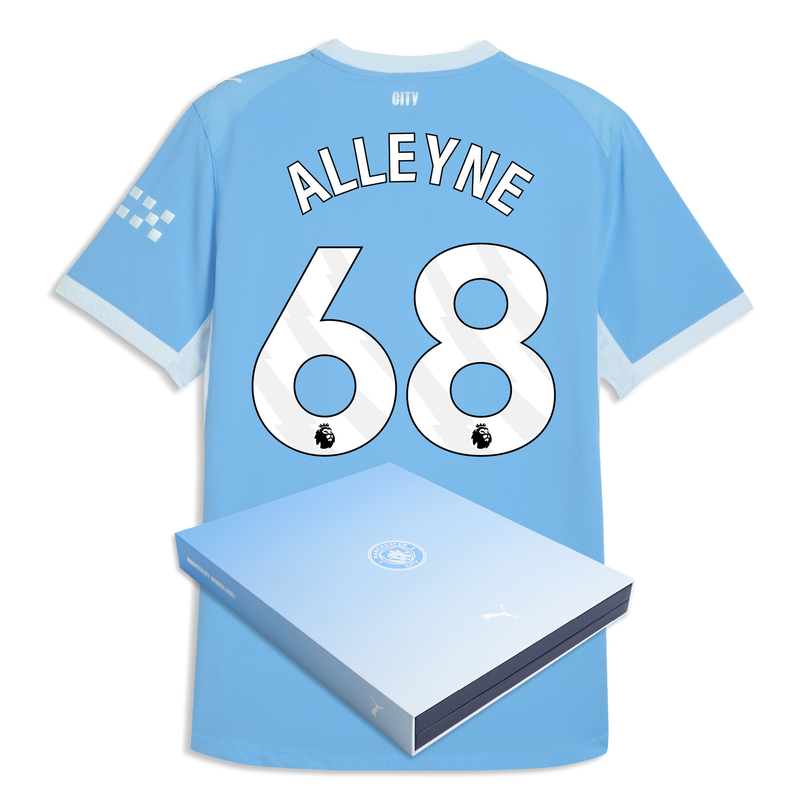 Manchester City Home Authentic Jersey 2026/27 With ALLEYNE 68