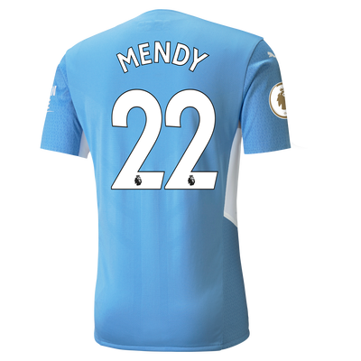 Manchester City Home Authentic Shirt 21/22 with Benjamin Mendy printing