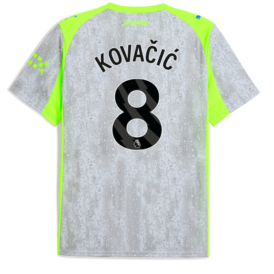 Manchester City Third Jersey 2025/26 With KOVAČIĆ 8 Printing