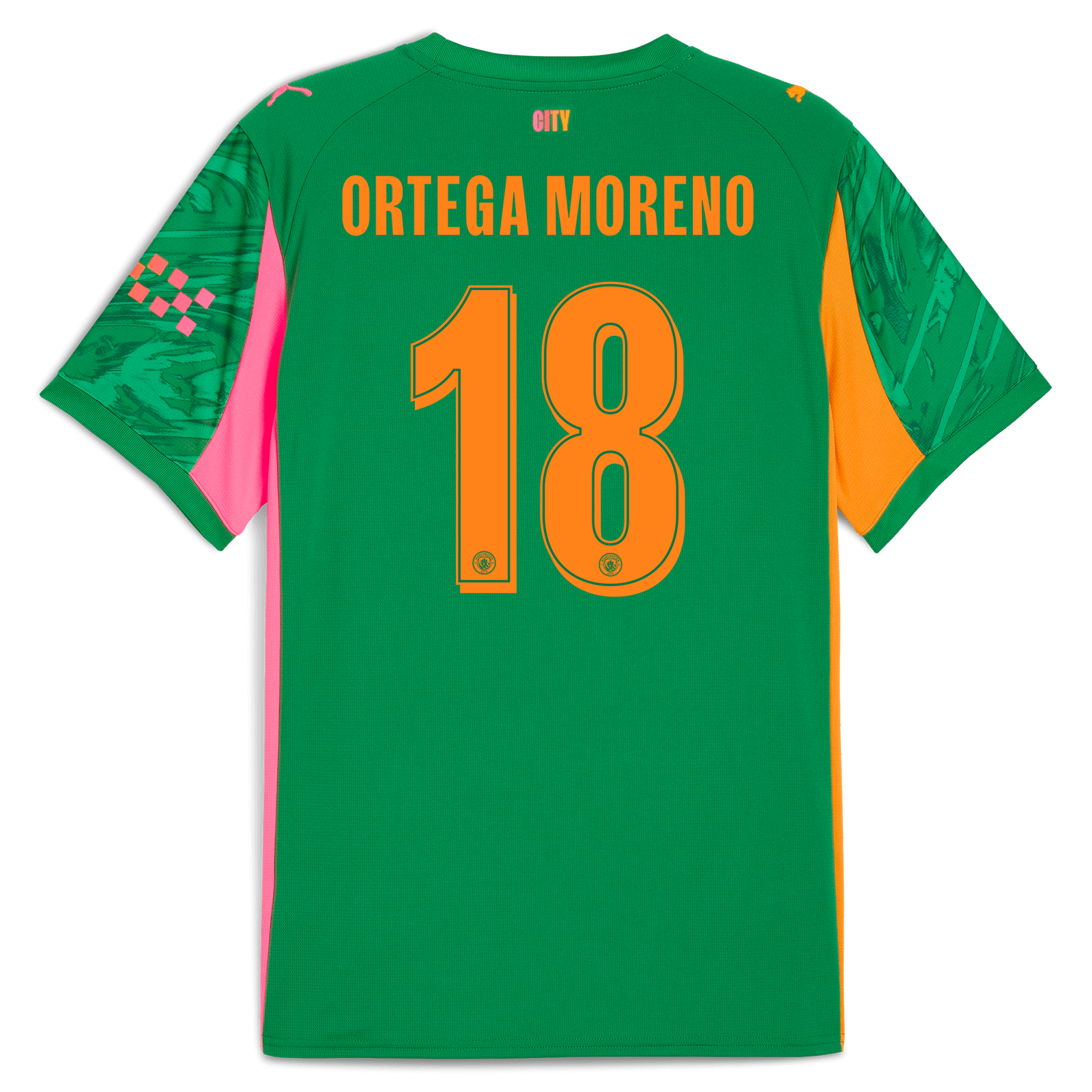 マンチェスター・シティ ORTEGA MORENO 18番 シャツ マンチェスター・シティ ゴールキーパー ジャージ 2025/26