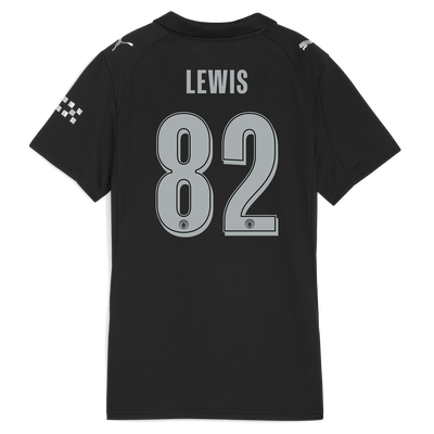 Maillot Extérieur Manchester City pour femmes 2025/26  Avec Impression LEWIS 82