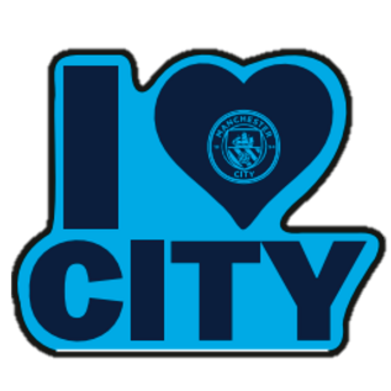 MCFC FW LOVE CITY MAGNET - blue