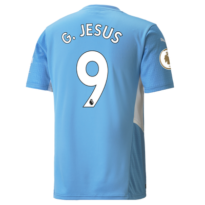 Manchester City Home Shirt 21/22 with Gabriel Jesus printing