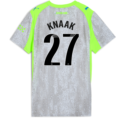 Womens' Manchester City Third Jersey 2025/26 With KNAAK 27 Printing
