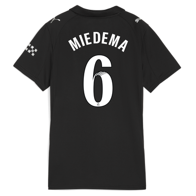 Women's Manchester City Away Jersey 2025/26 With MIEDEMA 6 Printing
