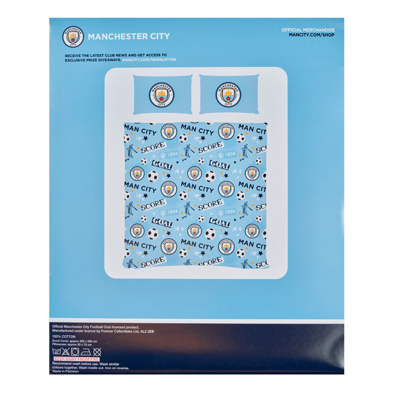 Manchester City Striker Double Duvet Official Man City Store