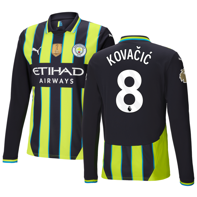Man city away kit long sleeve clearance