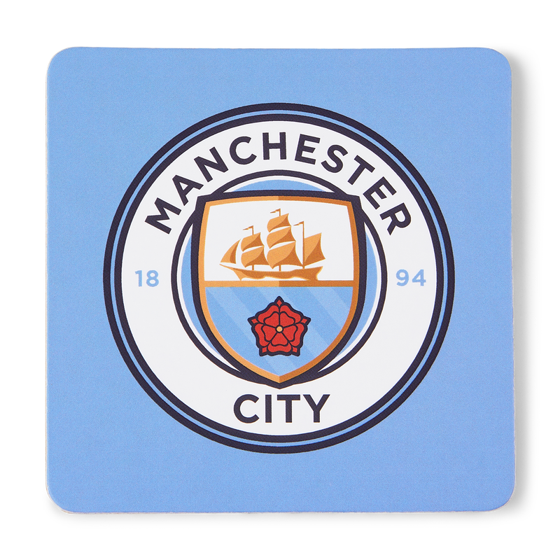 MCFC FW STADIUM COASTER 4 PK - blue