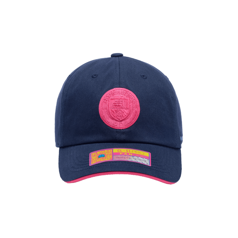 MCFC SMU BAMBO DAD CAP - navy / pink