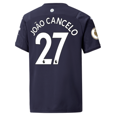 Kids Manchester City 3rd Shirt 21/22 with João Cancelo printing
