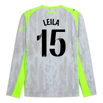Camiseta Manchester City Tercera 2025/26 de manga larga con estampado de LEILA 15 Printing