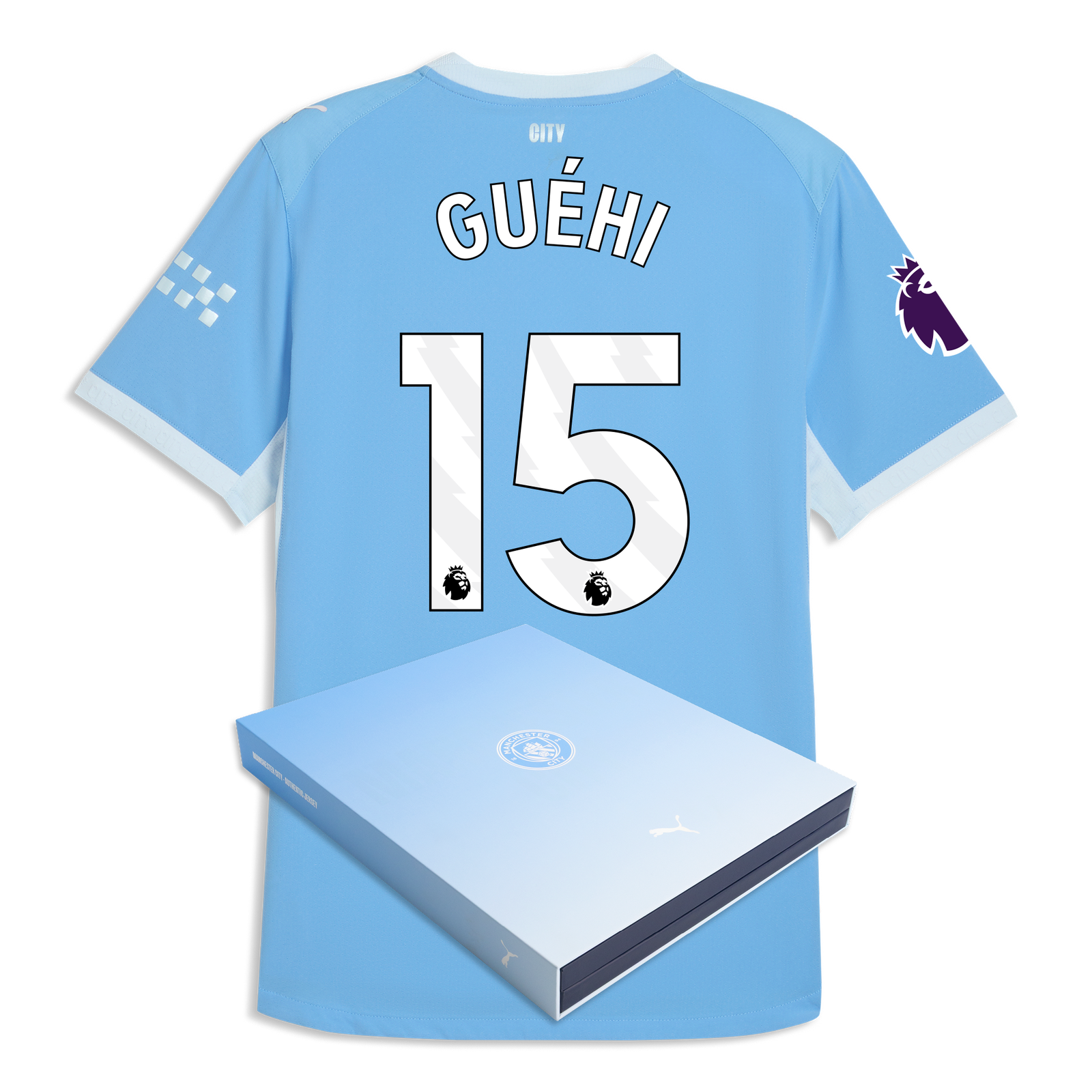Manchester City Home Authentic Jersey 2026/27 With GUÉHI 15