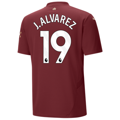 Manchester City Third Jersey 2024/25 With J. ALVAREZ 19 Printing