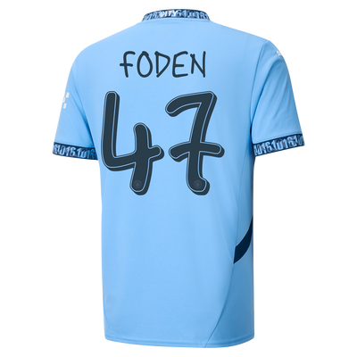 Manchester City Home Jersey 2024/25 With FODEN 47 Printing